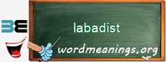 WordMeaning blackboard for labadist